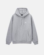 Stussy Stock Logo Gray Hoodie