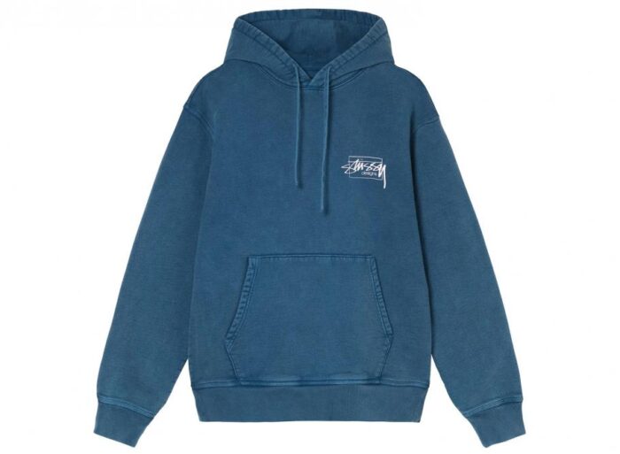 Stussy Dyed Stussy Designs Hoodie Blue