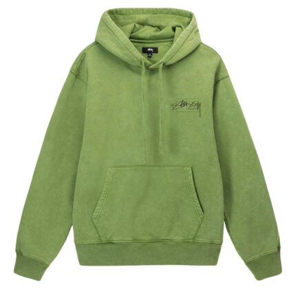 Stussy Dyed Stussy Designs Hoodie Lime