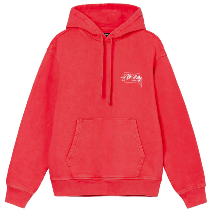 Stussy Dyed Stussy Designs Hoodie Red