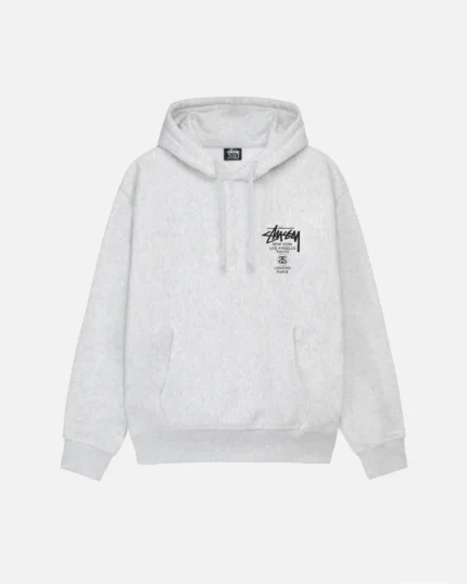 Stussy World Tour White Hoodie